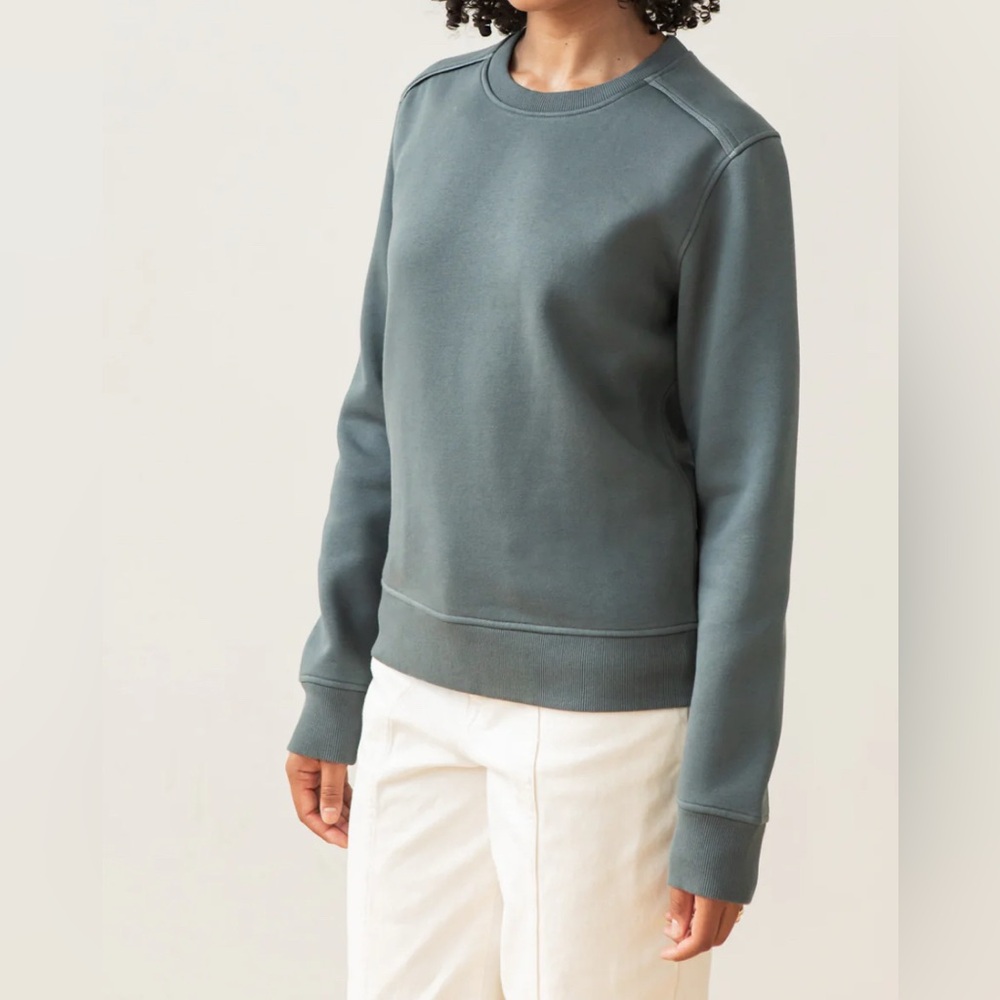 Bridge & Burn Bailey Crewneck Sweatshirt XS Sustainable Organic Cotton Fleece‎